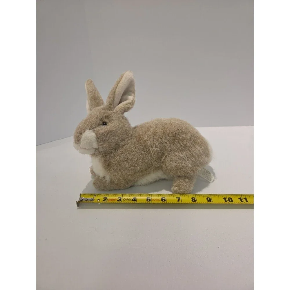 Vintage Chosun Tan Bunny Rabbit Plush Stuffed Animal Realistic Laying Rare HTF